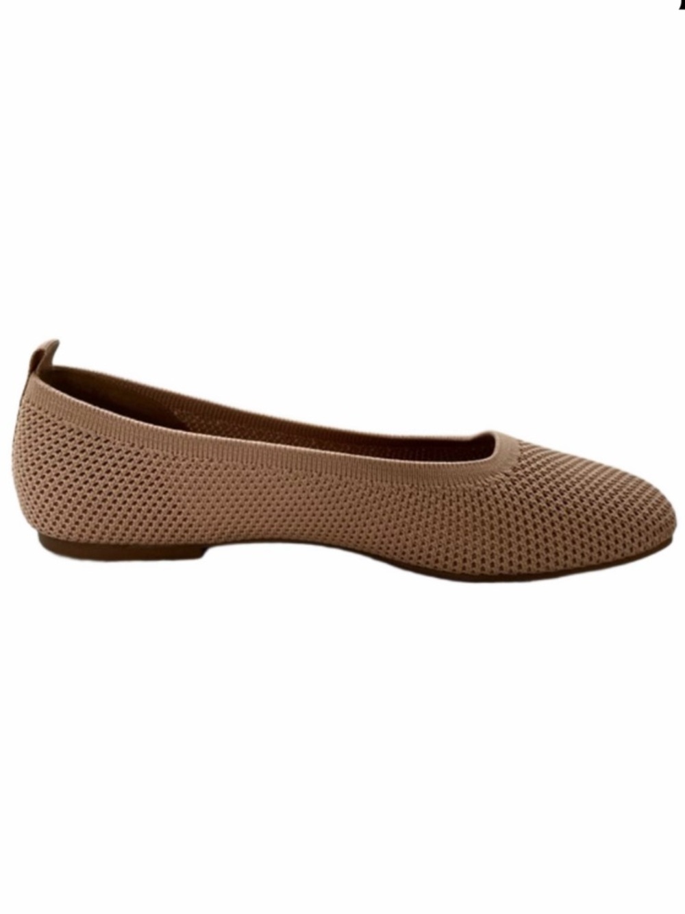 Lucky Brand Daneric Tan Size 8 Ballet Flats Washable Knit Slip Ons